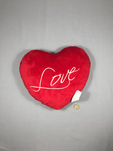 Peluche coeur rouge 30 cm, moins cher chez Petit Kiwi