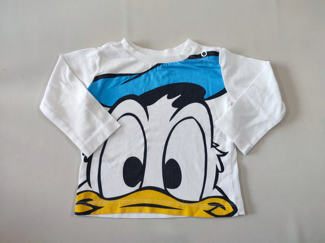T-shirt m.l blanc Donald, moins cher chez Petit Kiwi