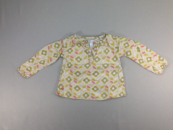 Blouse m.l beige pommes, moins cher chez Petit Kiwi
