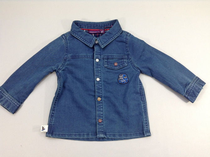 NEUF Chemise m.l denim foncé, moins cher chez Petit Kiwi