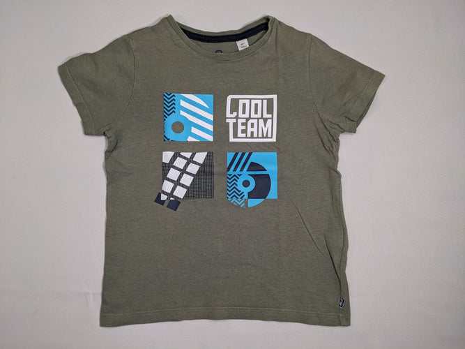 T-shirt m.c kaki  Cool Team, moins cher chez Petit Kiwi