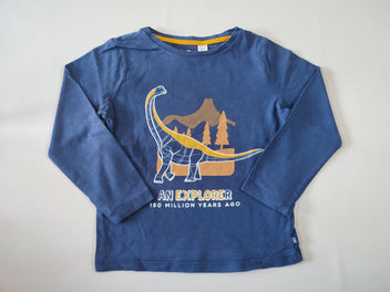 T-shirt m.l bleu marine dinosaure 
