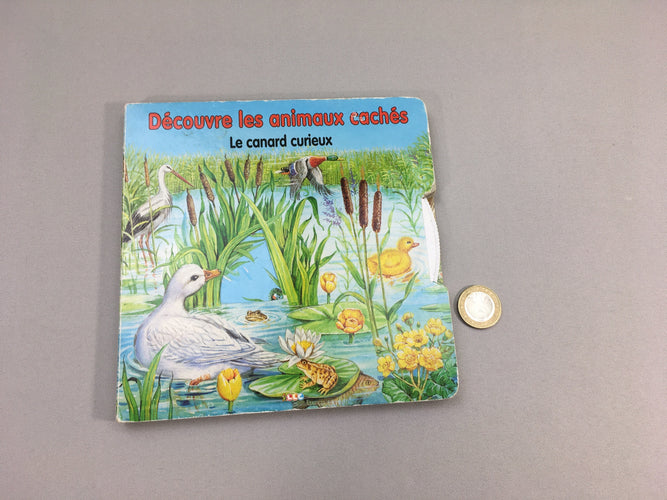 Découvre les animaux cachés, le canard curieux, moins cher chez Petit Kiwi