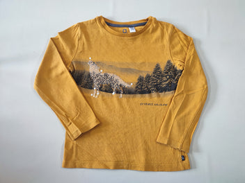 T-shirt m.l moutarde loup en sequins réversibles 