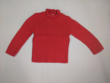 Sous Pull rouge col montant