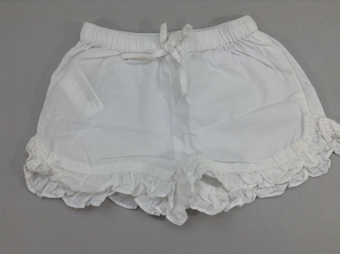 Short coton blanc, moins cher chez Petit Kiwi