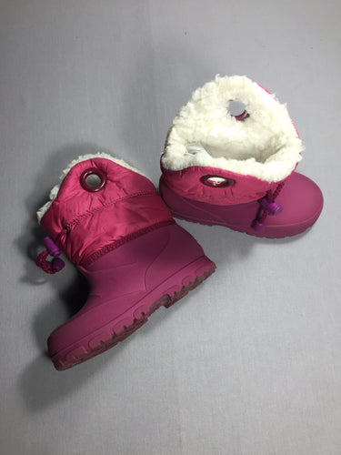 Bottines fourrées roses - 23-25, moins cher chez Petit Kiwi