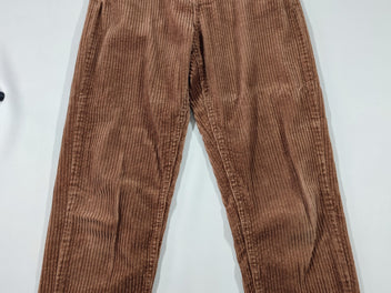 Pantalon velours côtelé brun
