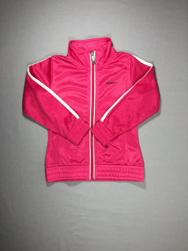 Veste zippée survêtement rose, moins cher chez Petit Kiwi