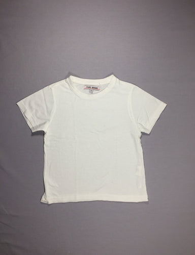 T-shirt m.c blanc, moins cher chez Petit Kiwi