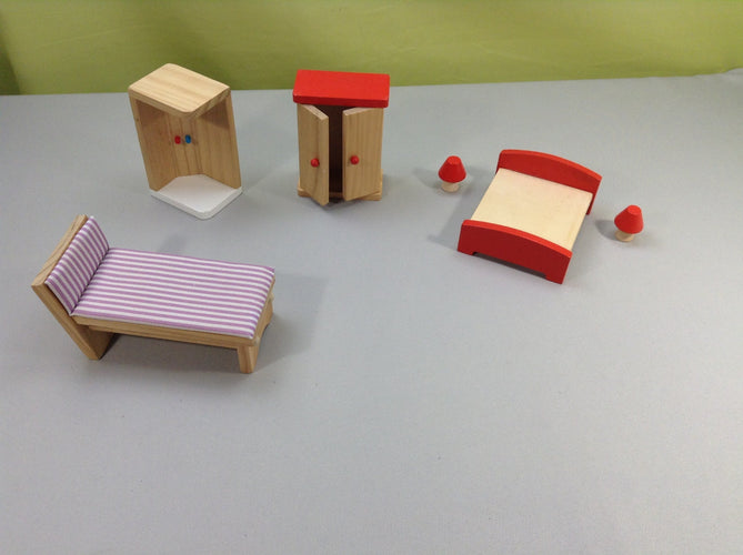 Petits meubles en bois pour maison de poupées, moins cher chez Petit Kiwi
