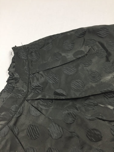 Jupe noir style soie - ronds texturés - taille élastique, moins cher chez Petit Kiwi