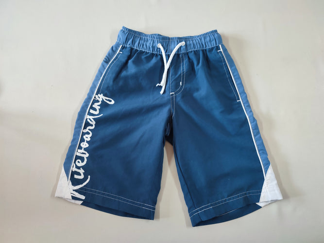 Maillot short bleu/blanc "Rileboarding", moins cher chez Petit Kiwi