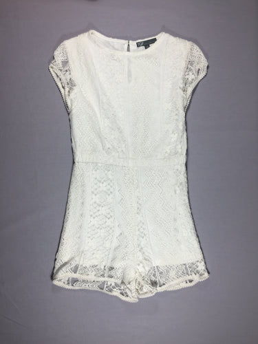 Combishort m.c blanc dentelle, moins cher chez Petit Kiwi