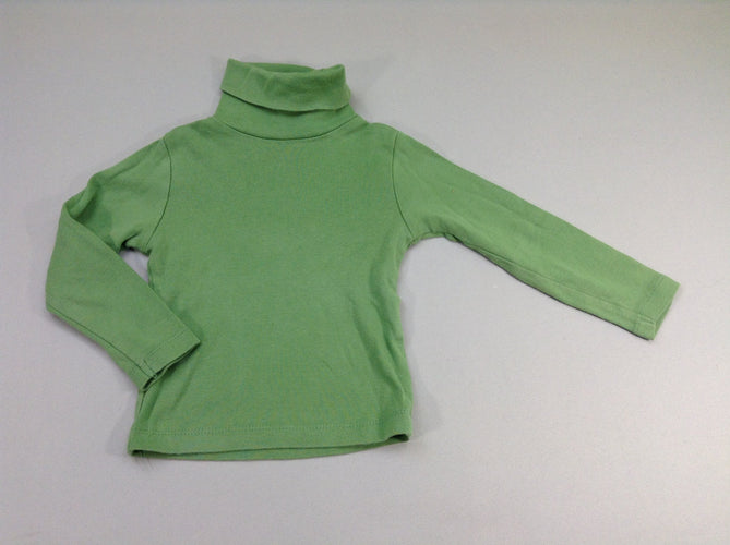 T-shirt m.l col roulé vert, moins cher chez Petit Kiwi