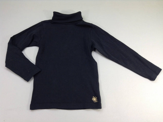 T-shirt m.l col roulé noir, moins cher chez Petit Kiwi