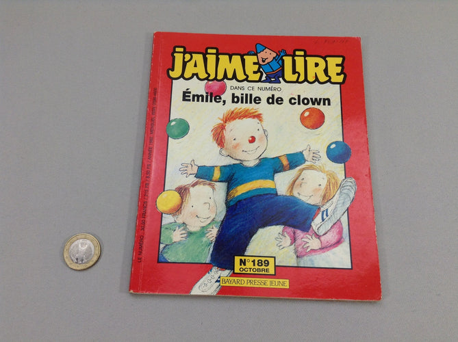 J'aime lire, Emile, bille de clown, moins cher chez Petit Kiwi