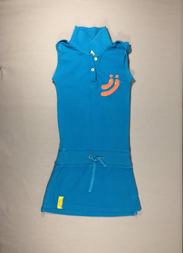 Robe sans manche polo - bleu électrique, moins cher chez Petit Kiwi