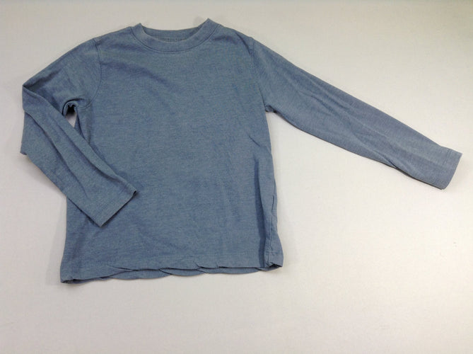 T-shirt m.l bleu légèrement bouloché, moins cher chez Petit Kiwi