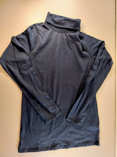 NEUF T-shirt m.l col roulé bleu marine, moins cher chez Petit Kiwi