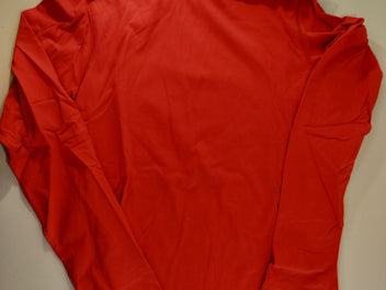 NEUF T-shirt m.l col roulé rouge