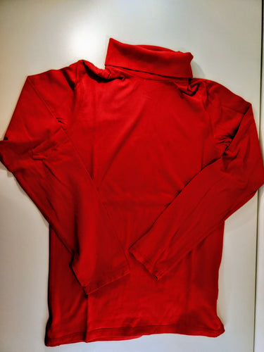 T-shirt m.l col roulé rouge, moins cher chez Petit Kiwi