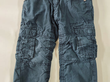 Pantalon cargo noir doublé polar