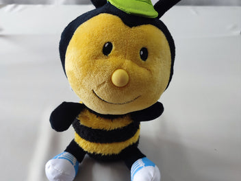 Peluche abeille avec casquette et baskets - 40cm