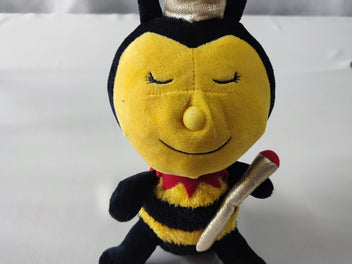 Peluche reine des abeilles avec couronne et sceptre - 40cm