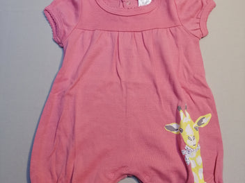 Combishort jersey rose girafe