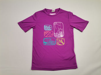 T-shirt m.c antiuv tribord - violet avec dessin