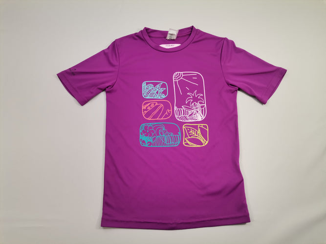 T-shirt m.c antiuv tribord - violet avec dessin, moins cher chez Petit Kiwi