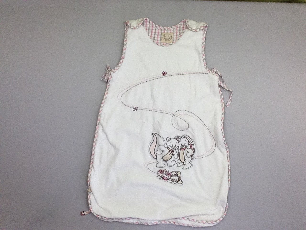 Sac de couchage s.m velours blanc Oscarine et Léontine