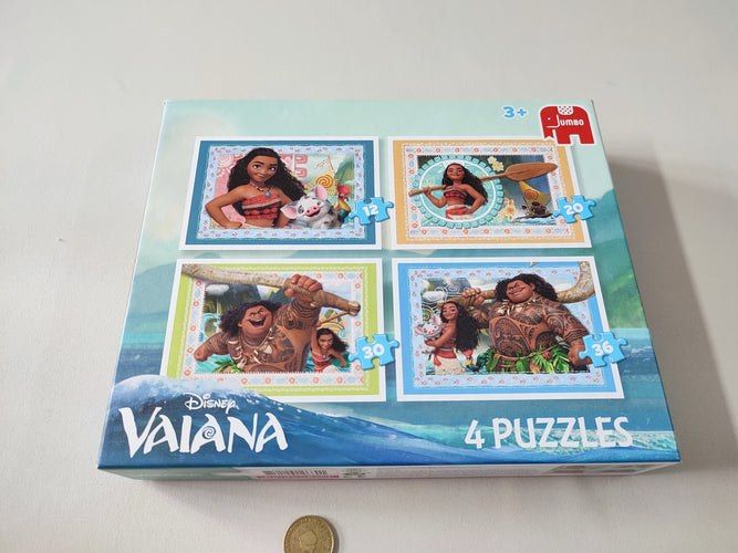 4 puzzles Vaiana 12, 20, 30, 36pcs 3+ - Complet - seconde main/occasion  pour 5 € • Petit Kiwi