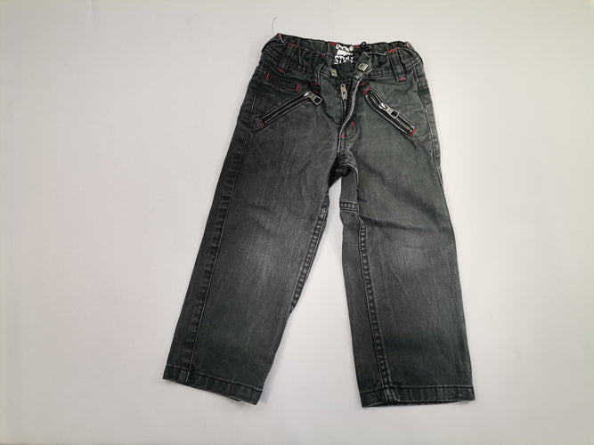 pantalon gris jean, moins cher chez Petit Kiwi