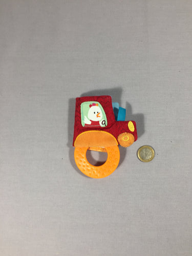 Mini anneau de dentition/livre en tissus -  tracteur, moins cher chez Petit Kiwi