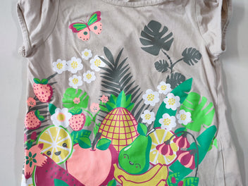 T-shirt m.c beige fruits