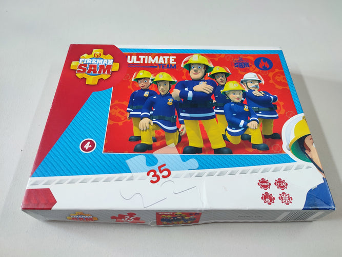 Puzzle Sam le pompier 35 pcs Complet - seconde main/occasion pour 4.50 € •  Petit Kiwi