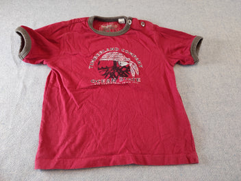 T-shirt m.c rouge bandeau pirate 