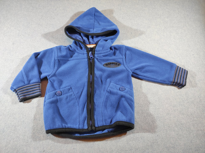 Polar bleu  zippé  à capuche  "Noppies est.2000", moins cher chez Petit Kiwi