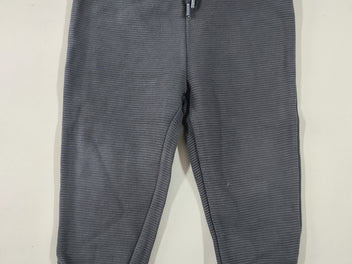 Pantalon molleton gris foncé texturé