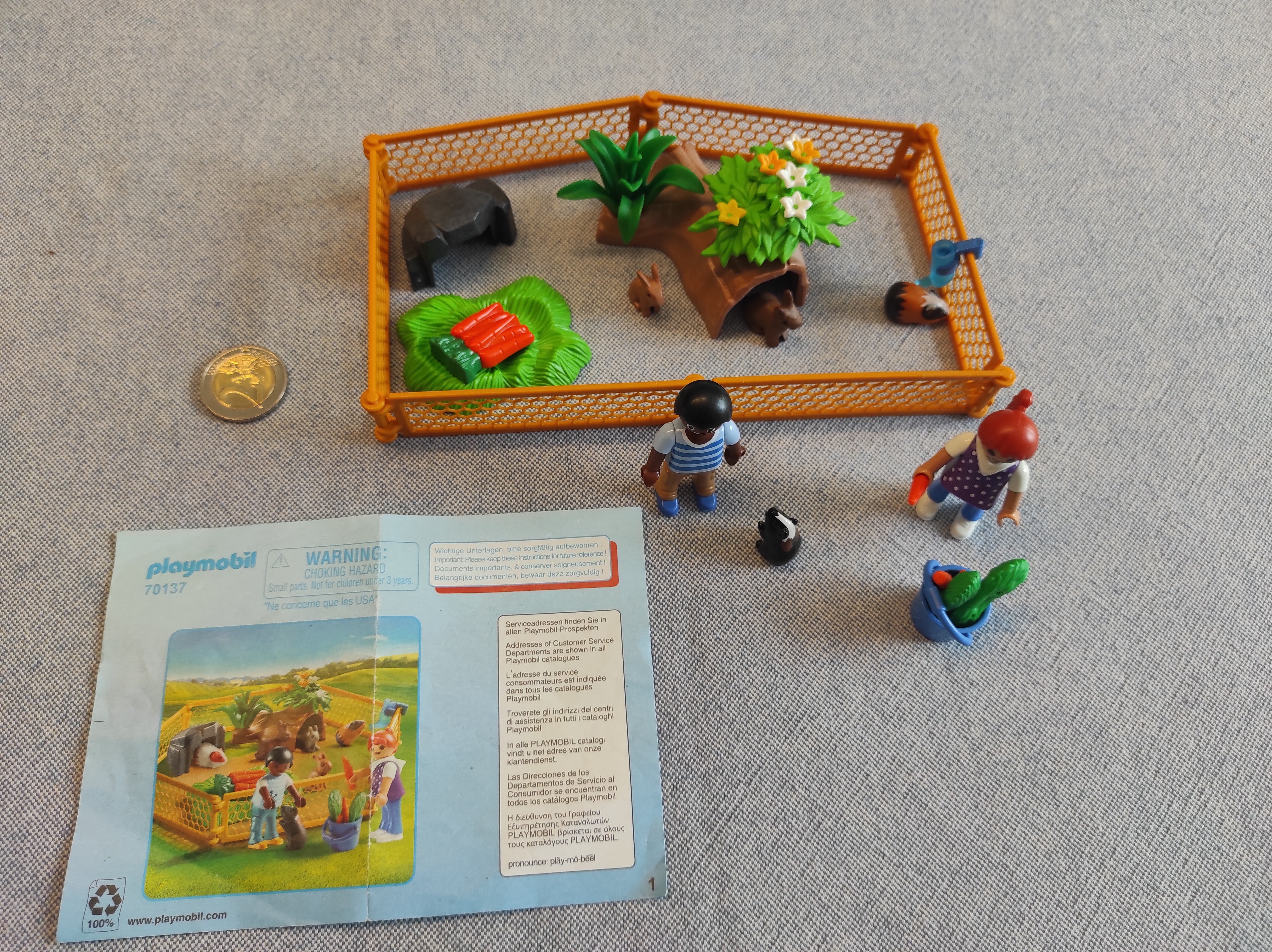 Playmobile Countraye 70137 (manque un lapin et un hamster)