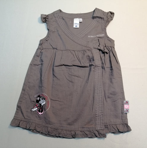 Blouse m.c taupe Minnie, moins cher chez Petit Kiwi