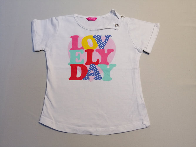 T-shirt m.c blanc Lovelyday, moins cher chez Petit Kiwi