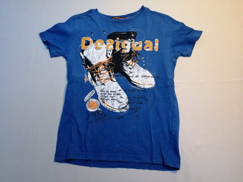 T-shirt m.c bleu chaussures
