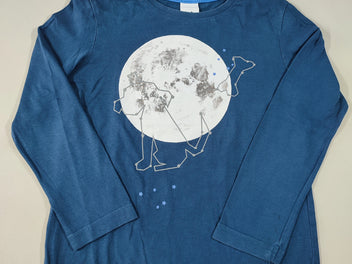 T-shirt m.l bleu lune chien os