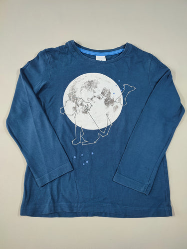 T-shirt m.l bleu lune chien os, moins cher chez Petit Kiwi