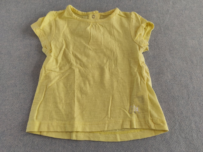 T-shirt m.c jaune flammé, moins cher chez Petit Kiwi