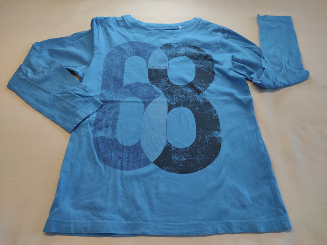 T-shirt m.l bleu azur  "68", moins cher chez Petit Kiwi