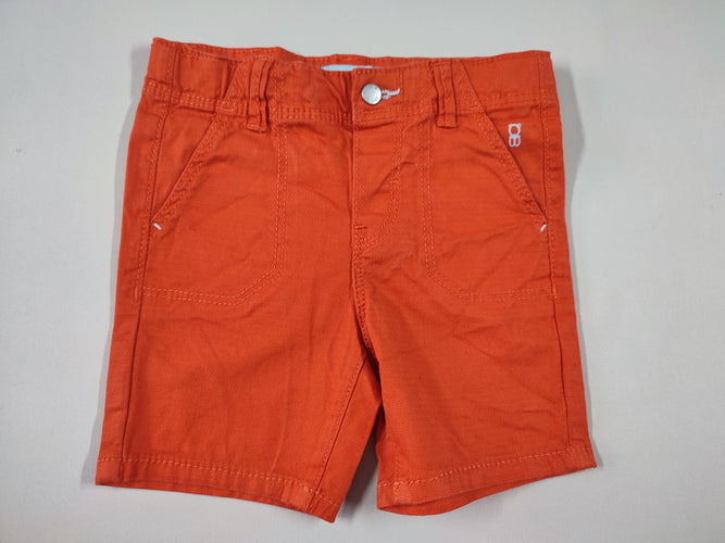 Short orange 2 poches, moins cher chez Petit Kiwi